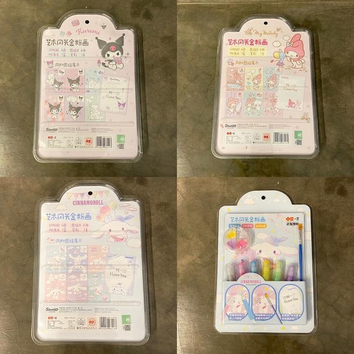 

Set Alat Tulis Perlengkapan Mewarnai Menggambar Melukis Karakter Kartun Sanrio Kuromi Cinnamorol