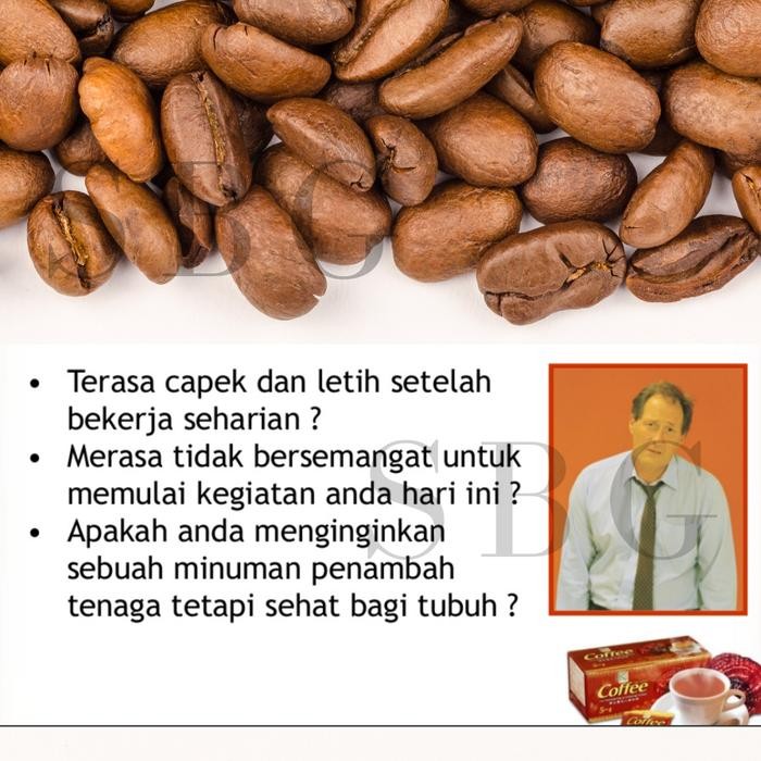

Kopi dengan ekstrak gingseng dan biji kopi arabica
