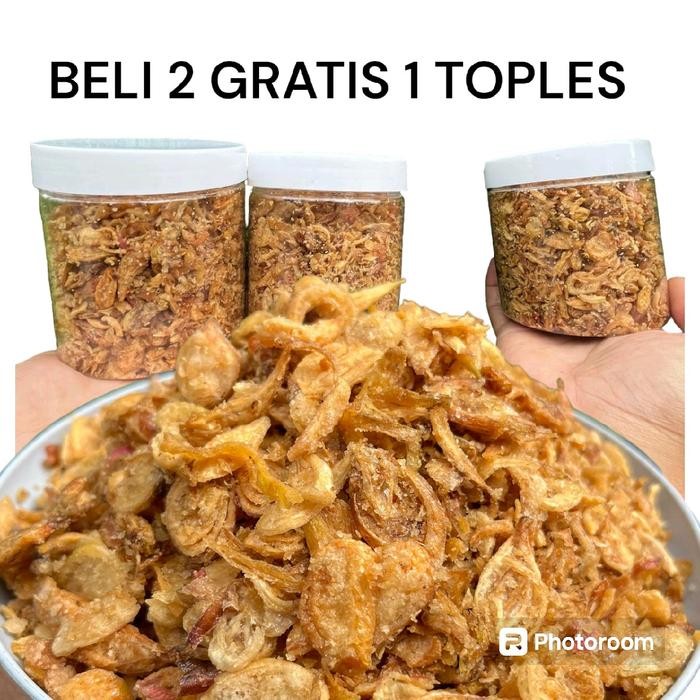 

promo bawang goreng brebes premium 190 gr beli 2 gratis 1 tanpa msg & pengawet