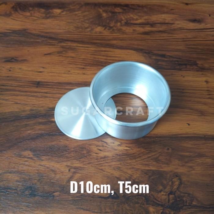 TERPERCAYA Loyang bulat bongkar pasang 10cm tinggi 5cm bulat press cheesecake