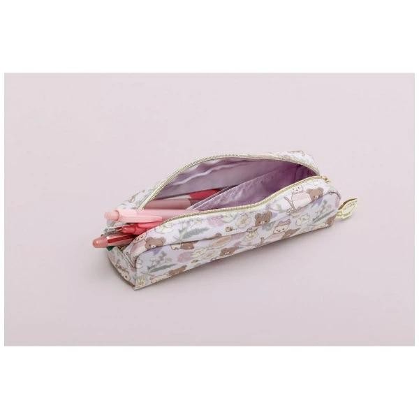 

Pencil Case San-X Rilakkuma Flower Tea Time Korilakkuma Slim Kotak Pensil Pouch Limited Edition