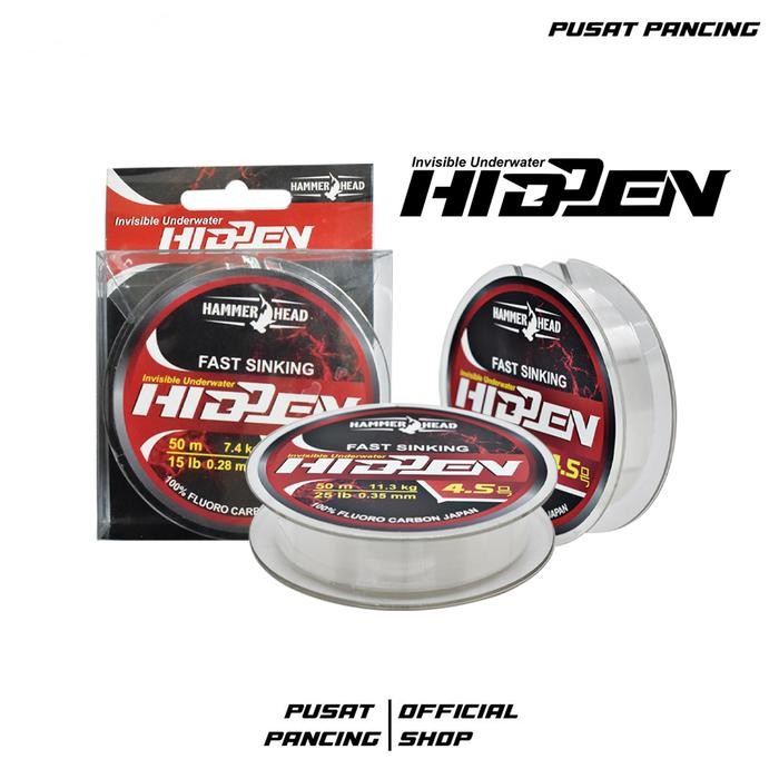 Hammerhead Senar Leader Hidden (50M) 100 % Fluorocarbon Leader