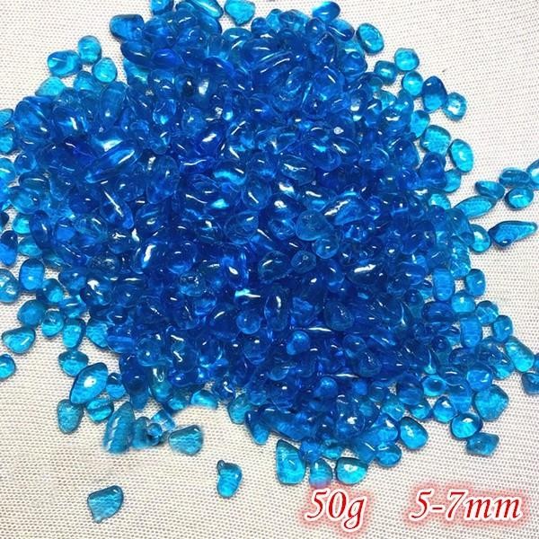 PROMO MURAH DONG AKUARIUM LAUT 50G KERIKIL WARNA BIRU DEKORASI BATU HAPPY SH SIAP KIRIM