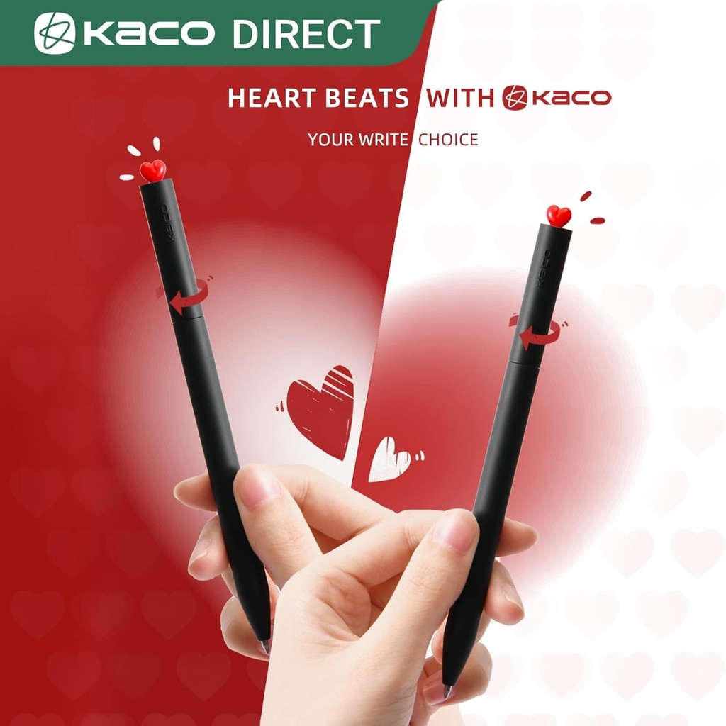 

Pena Pulpen Gel Dual Ballpoint Black Ink Heart Star Deco 0.5mm 1 PCS K1055 Universal Murah High Quality