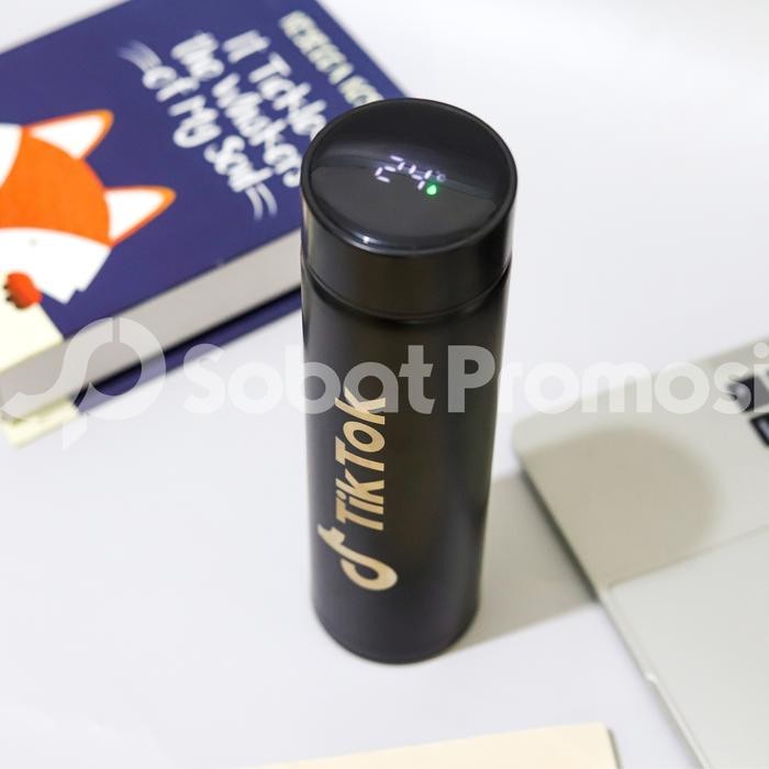 Custom Tumbler Suhu LED Display + Grafir Nama / Logo TERMURAH (Grosir)