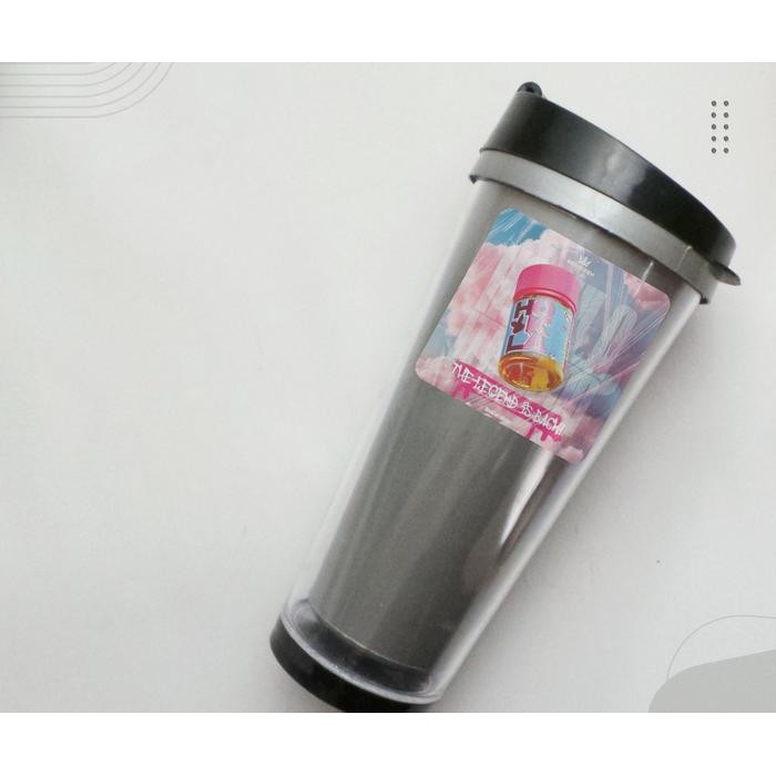 Botol Plastik Minum Tumbler Sablon Hokta Besar