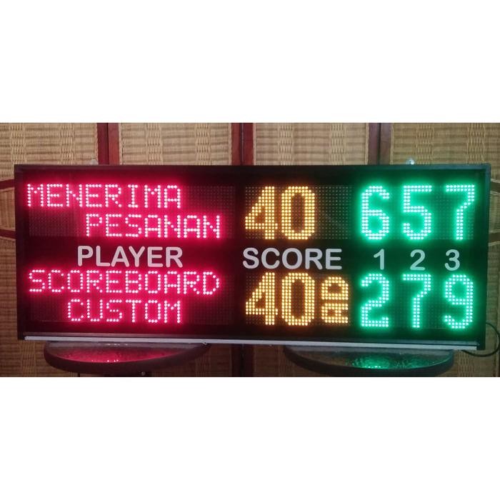 Score Board Tenis Lapangan Papan Skor Digital Wireless Waterproof