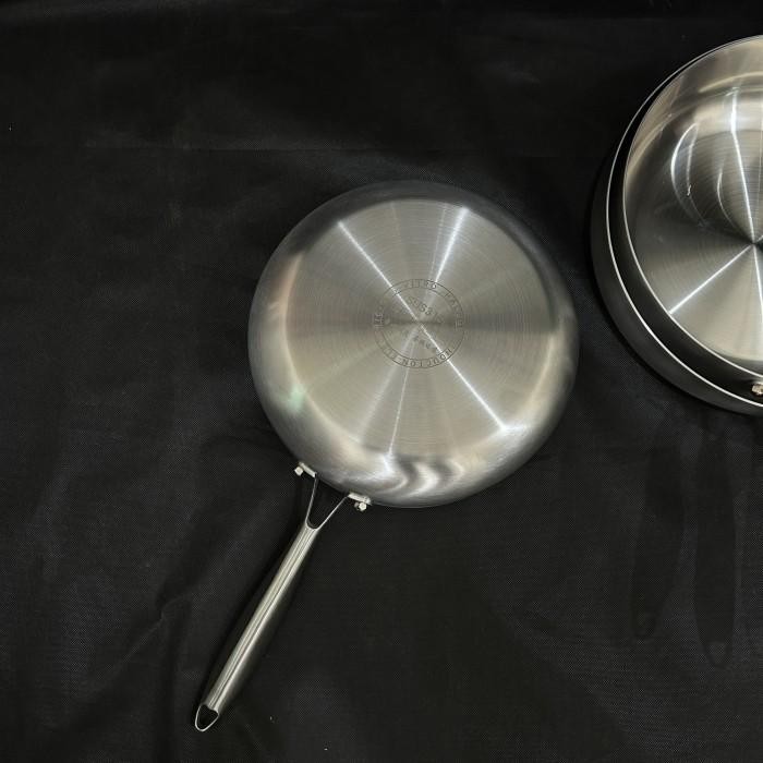 Sautee pan frying pan stainless sus 316L 3 layer wajan panci stainless tumis goreng masak kuah food