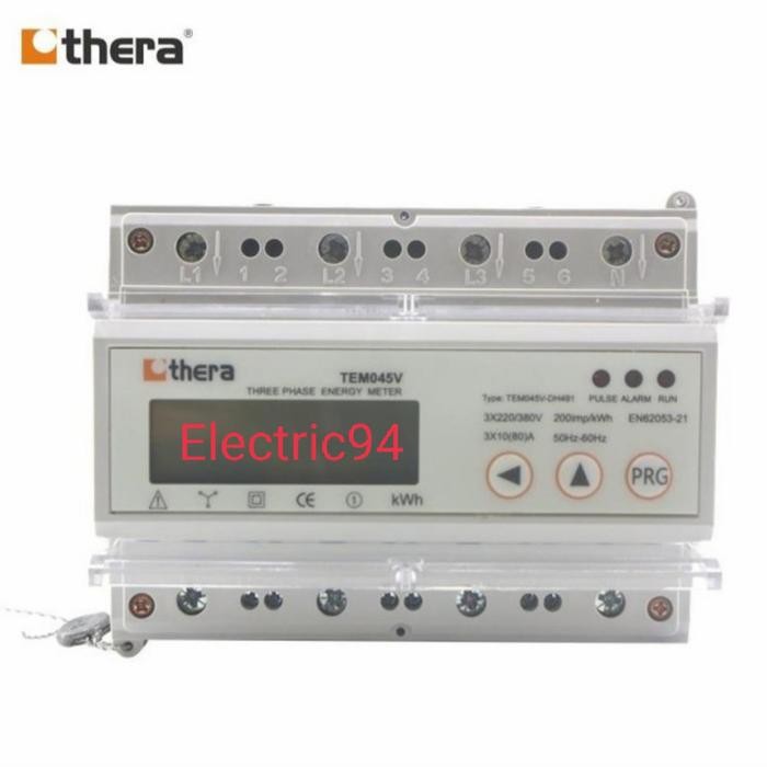 Kwh meter thera 3 phase TEM045V Digital via CT Modbus-RTU