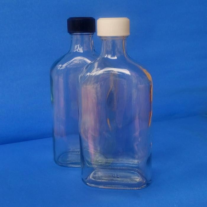 botol kaca gepeng 250ml