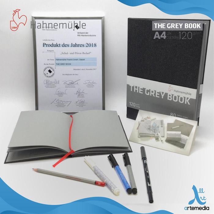 

Buku Sketsa Hahnemuhle The Grey Book A4 Hard Cover Sketchbook