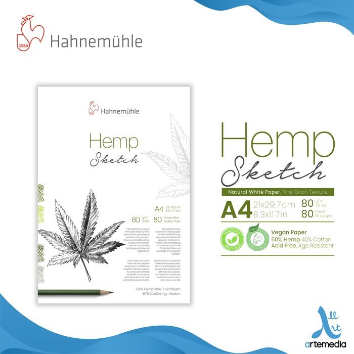 

Kertas Gambar Hahnemuhle Hemp Sketch A4 Drawing Paper Pad