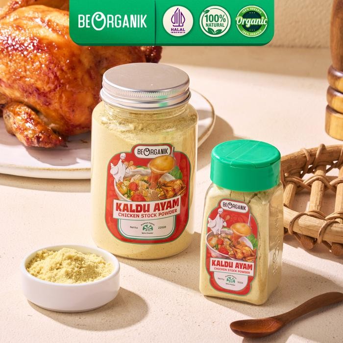 

NEW PRODUK BEORGANIK CHICKEN STOCK POWDER (NON MSG) / KALDU AYAM BUBUK INSTAN REE RAIN553