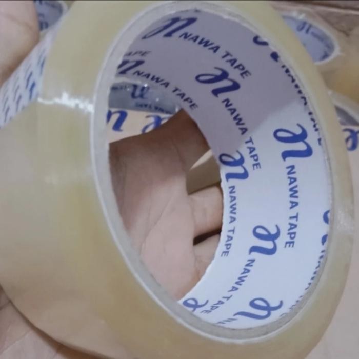 

Lakban bening nawa tape ukuran 45 mm x 90 yard