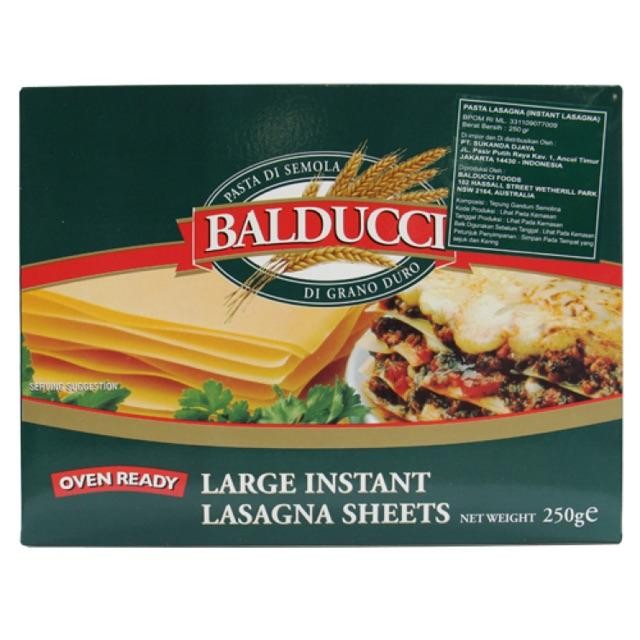 

Pilihan- Balducci Lasagna Instant / Kulit Lasagna Balducci 250Gr