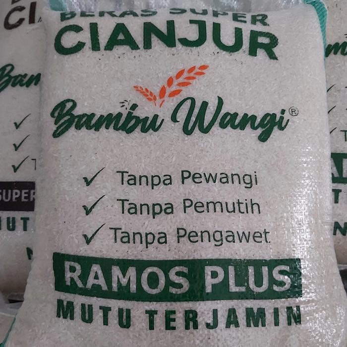 

Pilihan- Beras Ramos Plus - Merk Bambu Wangi 10 Kg