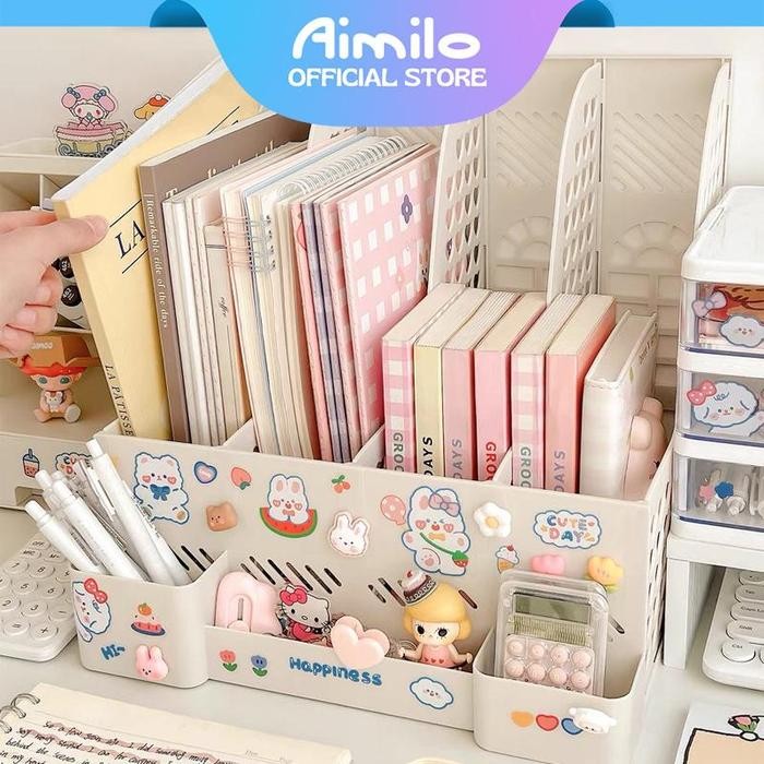 

jjm - [READY] Aimilo Rak Buku Rak Penyimpanan desktop organizer file organizer Box File Rak pena/