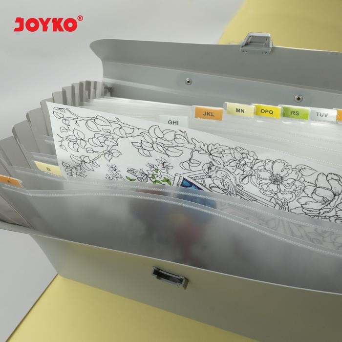 

jjm - Joyko Expanding File Folio F4 13 POCKETS File Folder / Map Harmonika A4 F4 Folio Map Dokumen