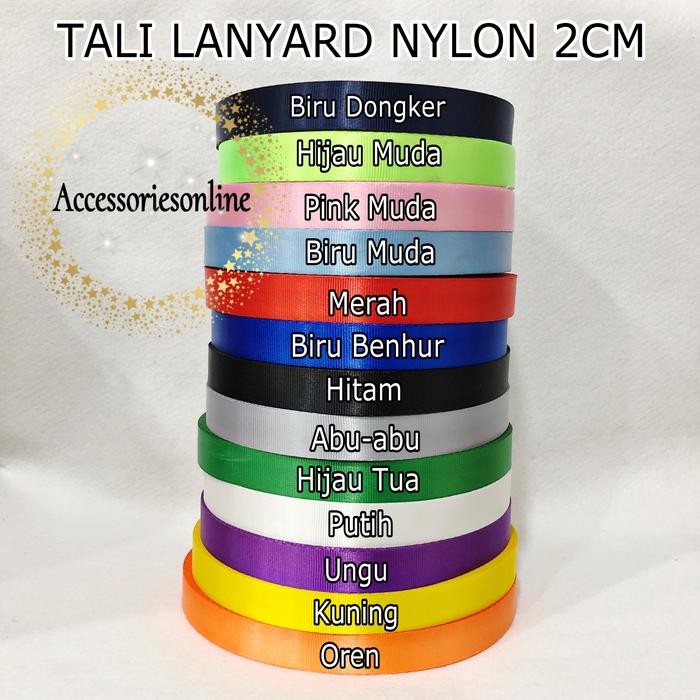 

jjm - PROMO!!! Tali Id Card / Lanyard nylon / Id Card Nylon 2 cm Per Roll