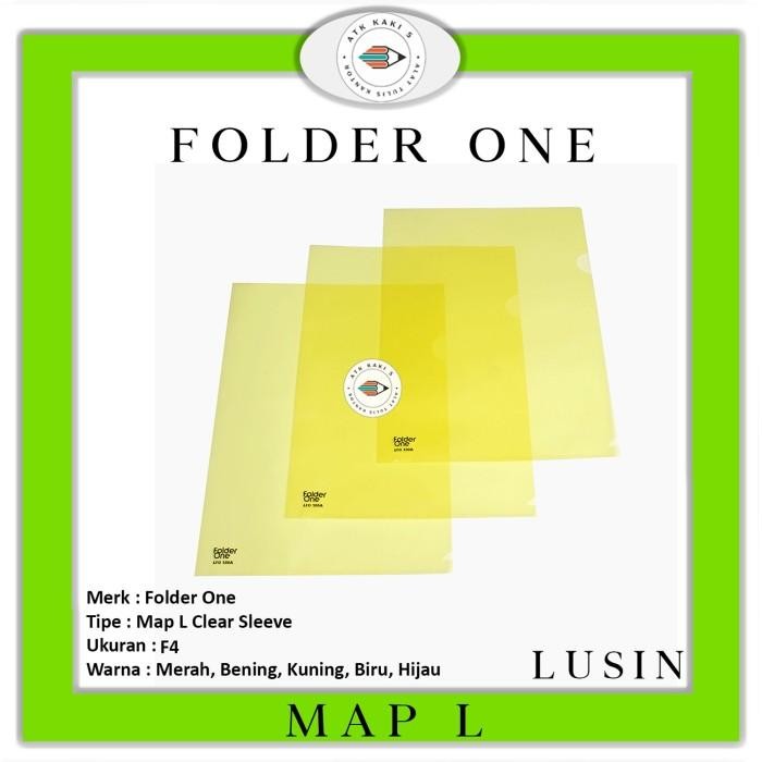 

jjm - Map L / Map Bening Folder One Folio / F4 Warna - PERLUSIN