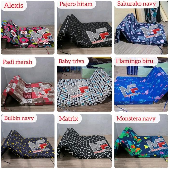 Sarung Kasur Resleting Lipat 4 Tebal 5cm,10cm,15cm,20cm Sarung Kasur Lipat