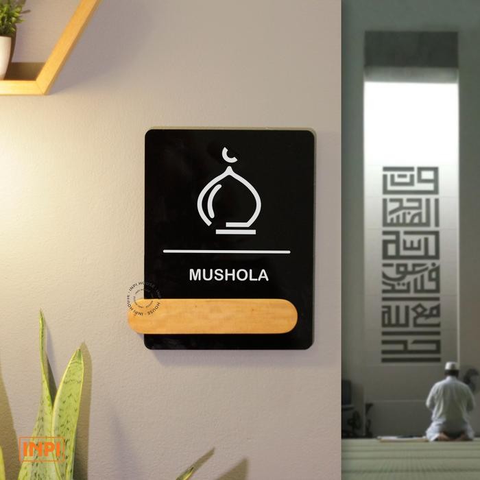 

Pilihan- Sign Mushola Kayu + Akrilik Sticker Hitam Putih - Inpi House