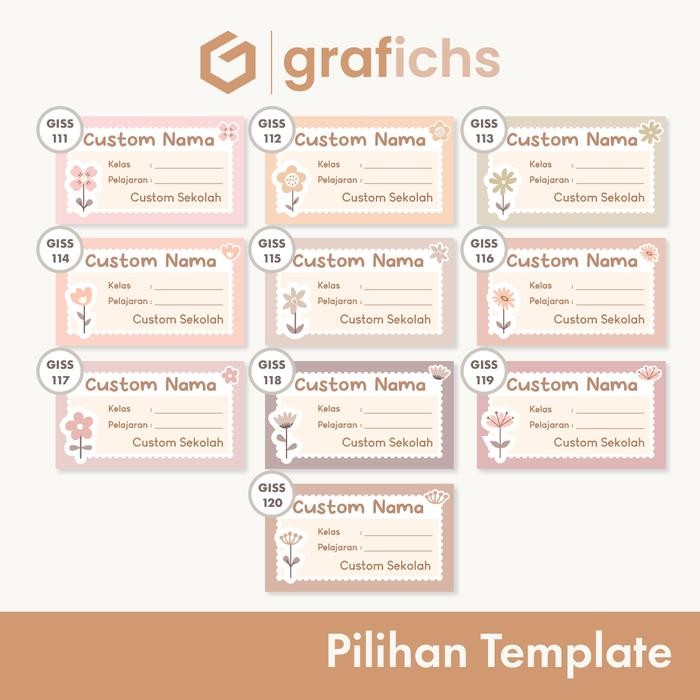 

Pilihan- [20 Ocs] Stiker Nama Alat Tulis Sekolah Giss111-120 By Grafichs