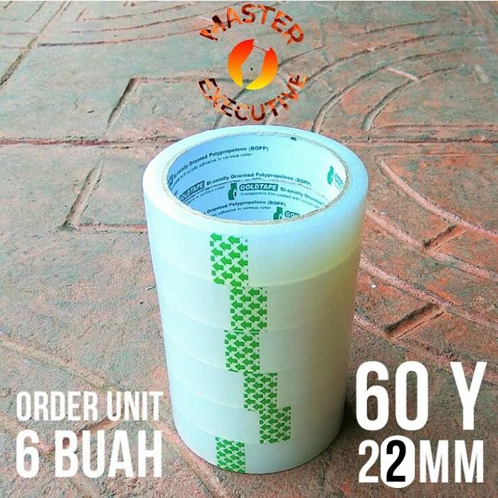 

Pilihan- Goldtape Lakban / Solasi / Solatip / Opp 1 Inch Bening 24 Mm X 60 Y