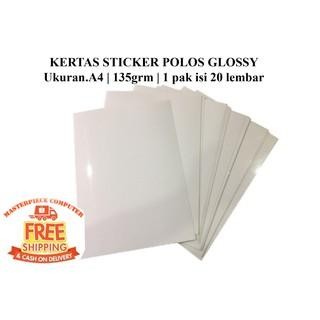 

Pilihan- Paper Sticker Polos Glosy 135Gr - Kertas Sticker Polos