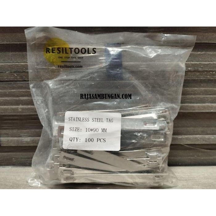 

Pilihan- Isi 100 Plat Tag Name 10 X 90 Mm Penanda Kabel Tis Stainless 1 X 9 Cm