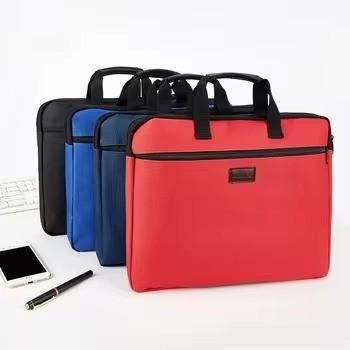 

Pilihan- File Folder With Handle Zipper A4 Size Durable Waterproof Double Layers/Tas