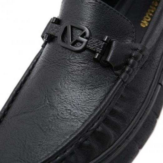 Gudang Tas - Sepatu Kerja Pria Kulit Leather Import Premium Hitam