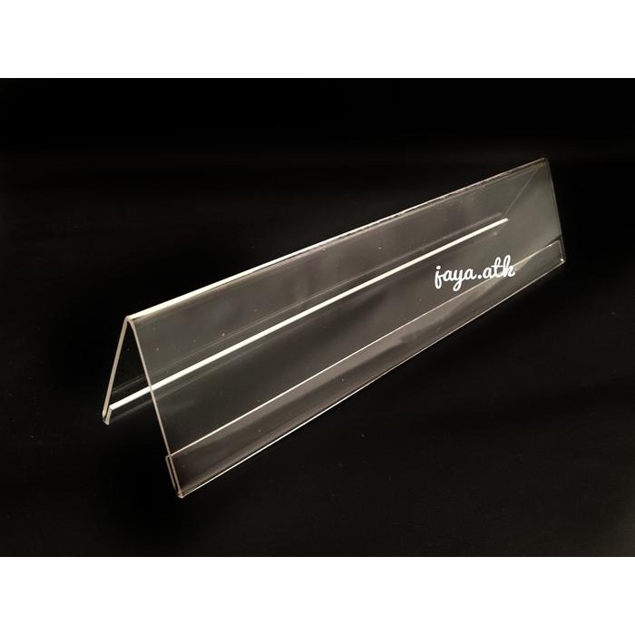 

Pilihan- Papan Nama Akrilik 7 X 30 Acrylic Name Plate Papan Nama Meja Plastik