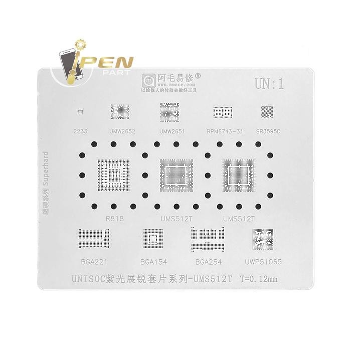 PLAT CETAKAN UN1 UMW2652 AMAOE ORIGINAL BGA STENCIL