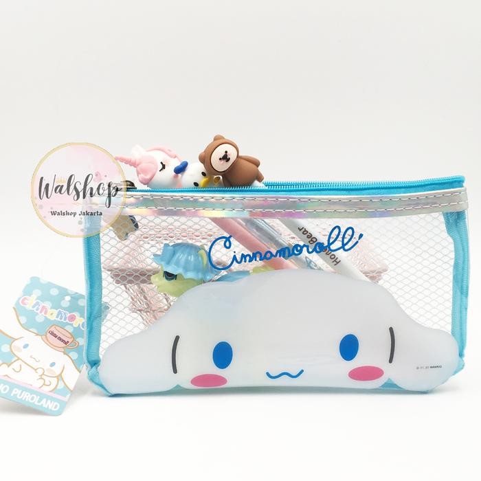

Promo! Pouch Sanrio Tempat Alat Tulis Pensil Cinnamoroll Kuromi Melody Pompompurin - Pc007