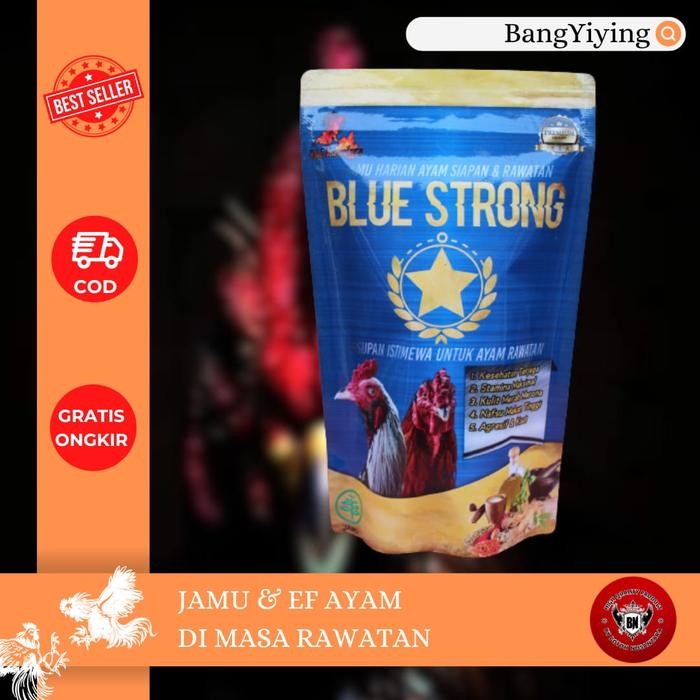 BLUE STRONG JAMU EXTRA FOODING AYAM BOTOH NUSANTARA AYAM ADUAN BANGKOK