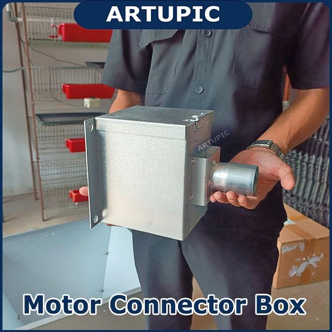 Motor Connector Box Penghubung Dinamo menuju Pipa Auger Pakan Otomatis Ayam Broiler Pedaging