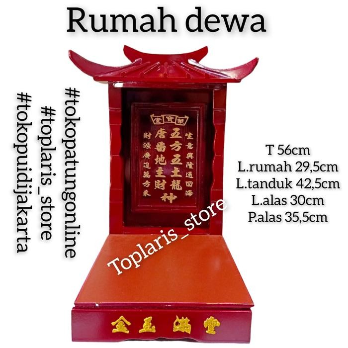 Rumah Meja Dewa Bumi Premium Kayu