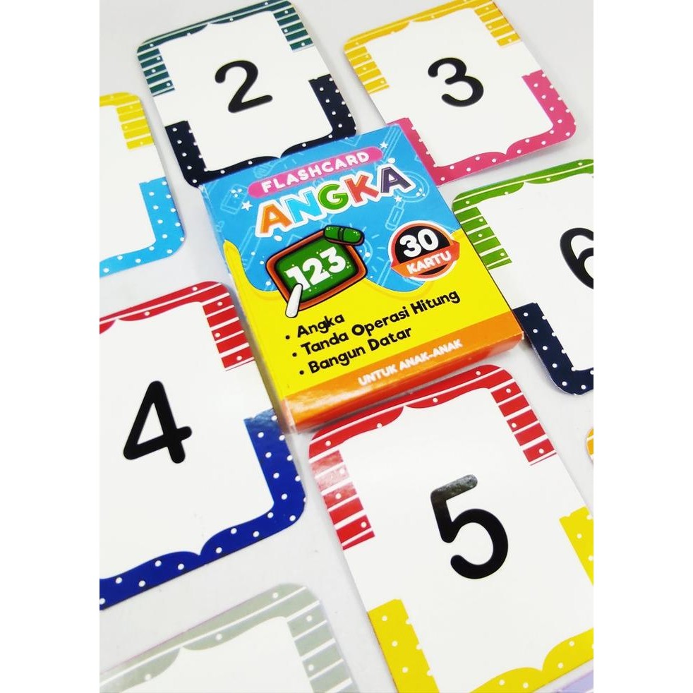 Mainan Edukasi Anak Flash Card Huruf & Angka