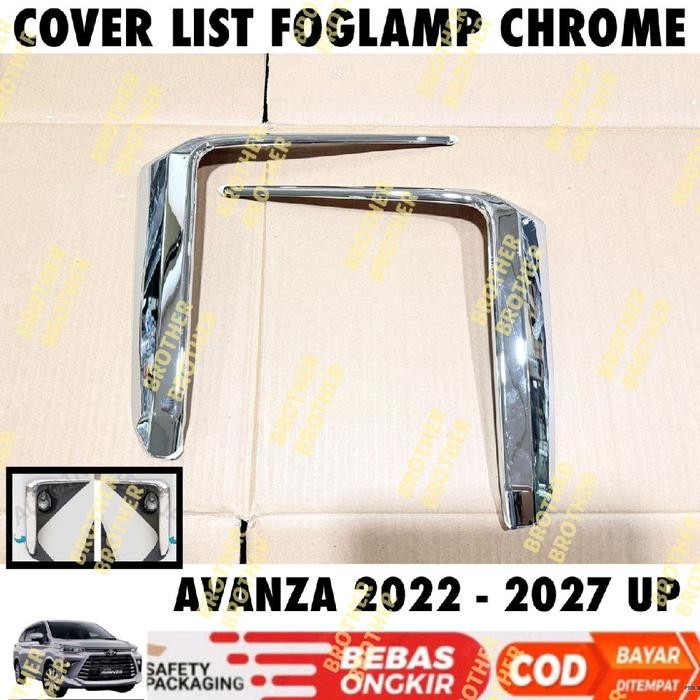 Foglamp Cover Avanza 2022 2023 Ring Fog Lamp Chrome