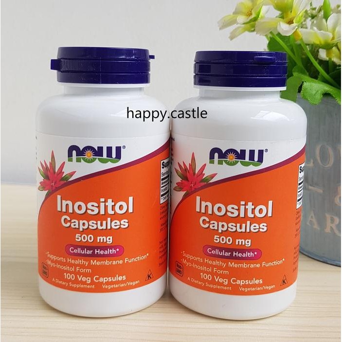 NOW Inositol Capsules 500 mg Inositol Kapsul 500 mg