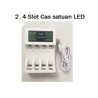 Charger Cager Cas Foxer Baterai AA A2 , AAA A3 Rechargeable Foxer