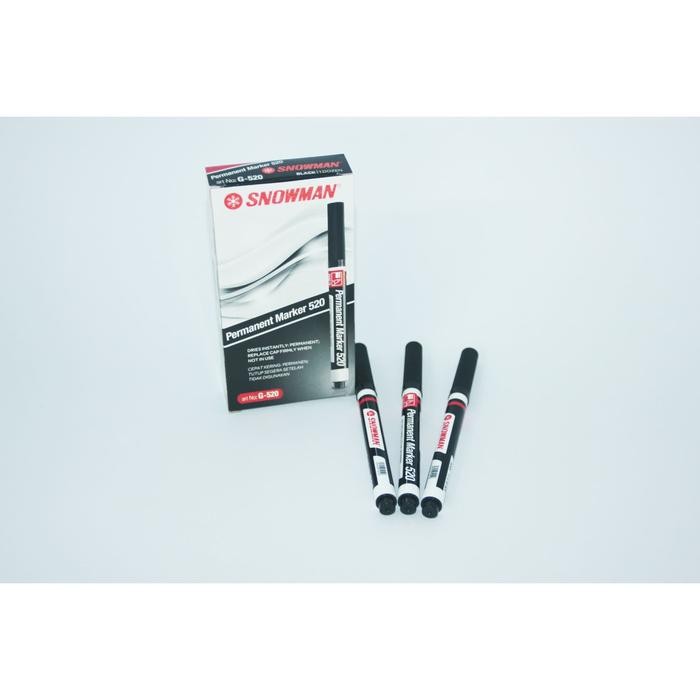 

Spidol Snowman Permanent G-520 Hitam