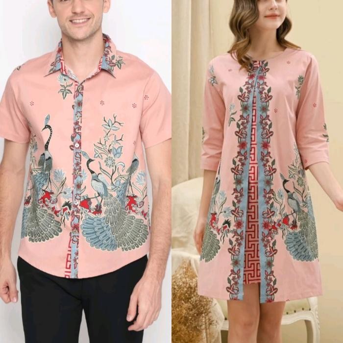 Couple Kemeja Dress Cheongsam Modern Baju Pasangan Imlek CNY - KMC