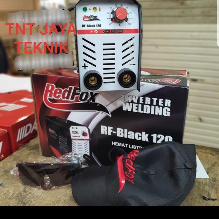 MESIN LAS INVERTER REDFOX MMA 120 TRAVO LAS REDFOX RF BLACK 120