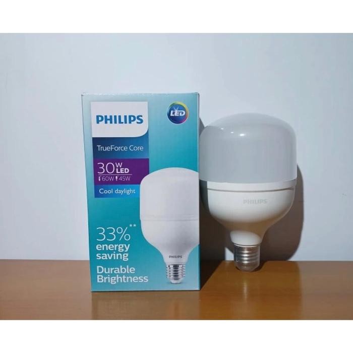 philips lampu bohlam led trueforce philips 30w 40w 50 watt 60 w 80watt 6500k putih
