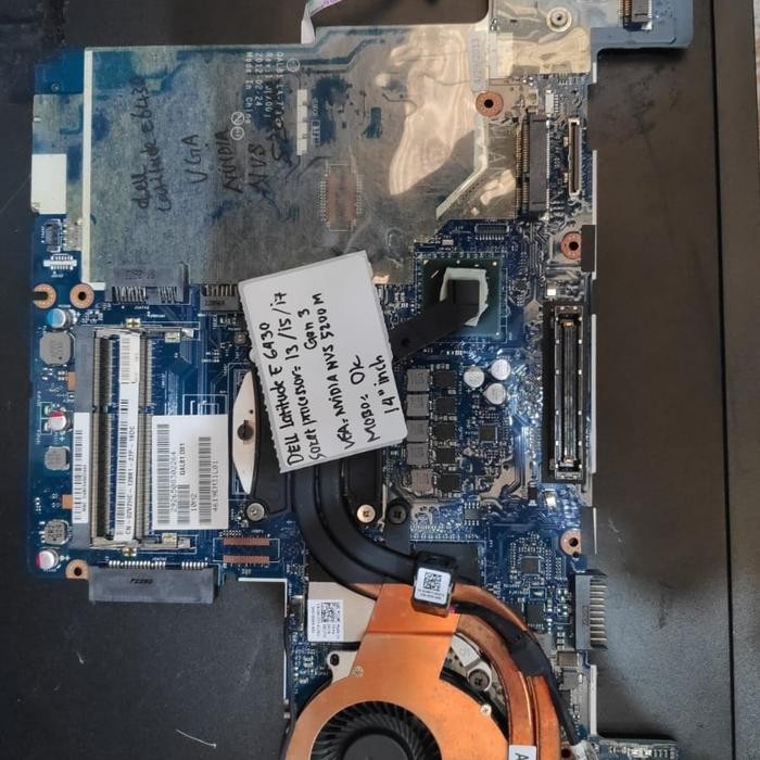 Terlaris Motherboard Dell Latitude E6430 14" Suport I3/I5/I7 Gen3 Bergaransi
