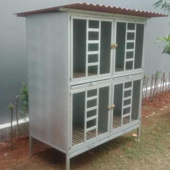 kandang ayam bangkok / hias / serama 4 ruang
