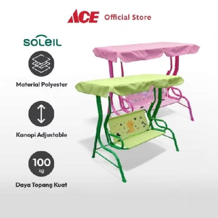 Soleil Kursi Ayun Anak Swinging Chair Bangku Ayunan Outdoor Furnitur Tempat Duduk Ayun