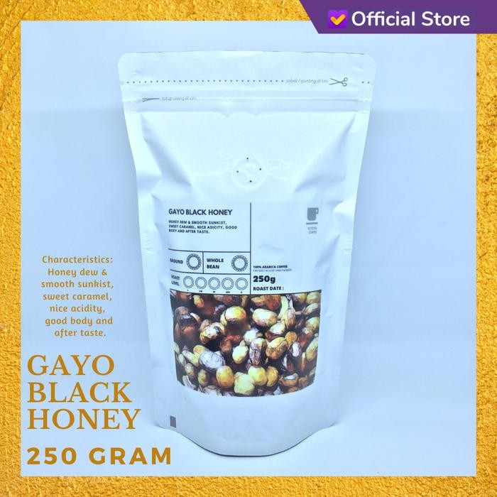 

Pilihan- Kopi Arabika Gayo Black Honey 250 Gram Biji Dan Bubuk - Sutoyo Coffee